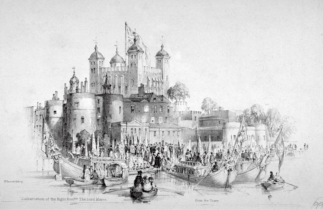 लॉर्ड मेयर थॉमस जॉनसन और उनके दल ने 1840 में लंदन के टॉवर से शुरुआत की द्वारा विलियम पैरट