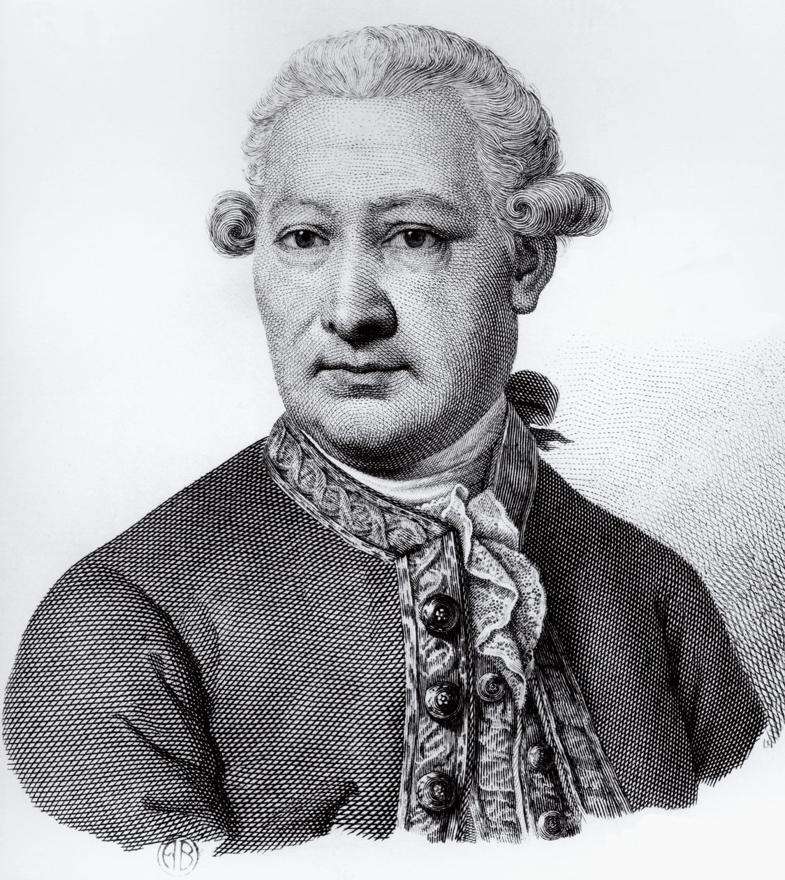 जियोवानी एलेसेंड्रो ब्रैम्बिला (1728-1800) का पोर्ट्रेट, कार्पियानो के बैरन, इतालवी एनाटोमिस्ट, रोगविज्ञानी और चिकित्सक, उत्कीर्णन द्वारा अलेक्जेंड्रे गेब्रियल (बाद में) डीकैंप्स
