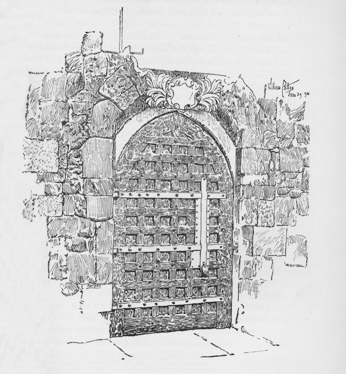 एडवर्ड द कन्फैसर के चैपल के लिए दरवाजा, अब Pyx कार्यालय, c1897 द्वारा विलियम पैटन