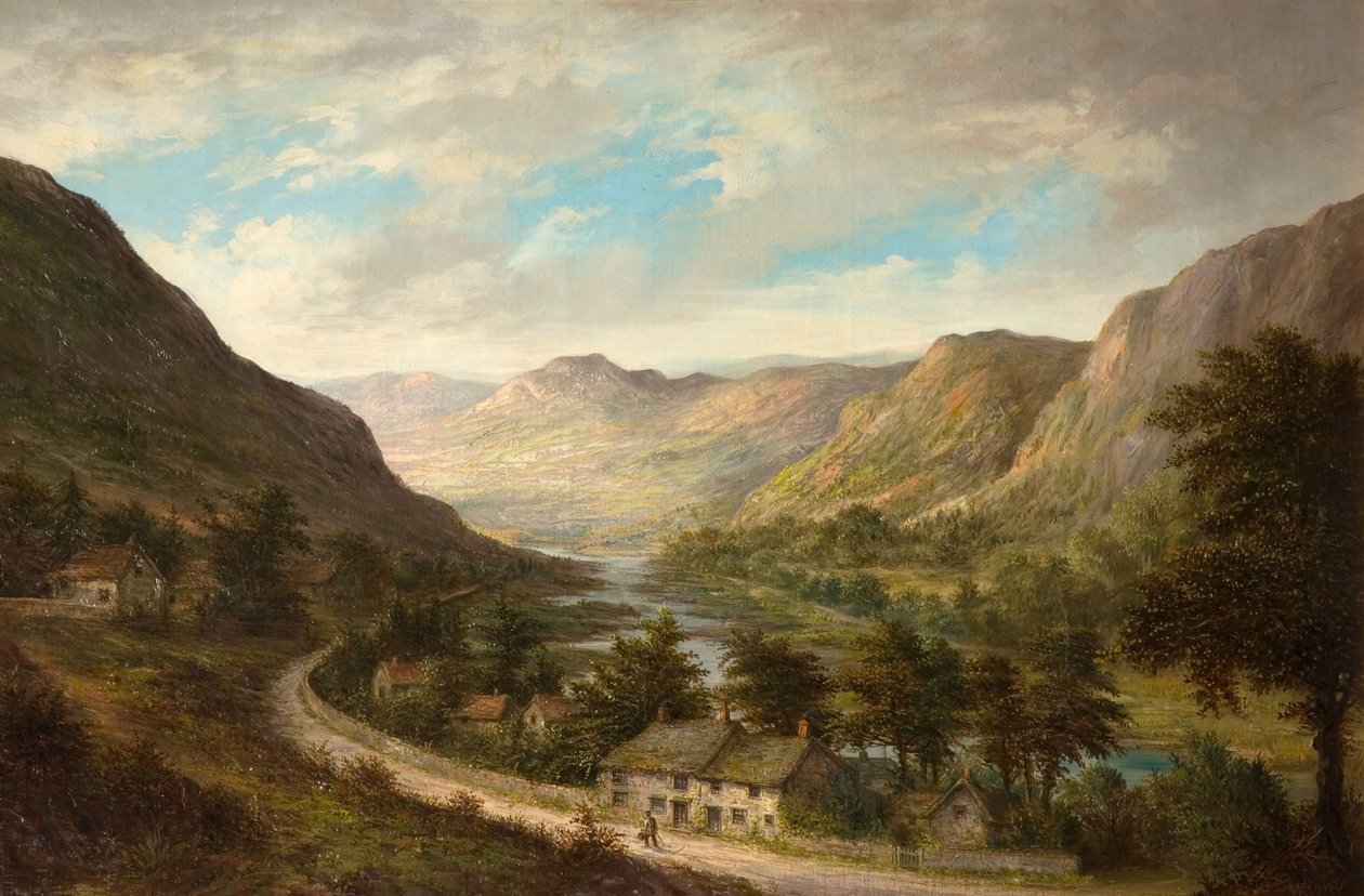 एलन वैली, रेड्नोरशायर, 1893। द्वारा विलियम आर. स्टोन