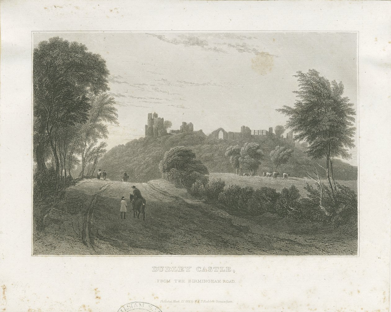 डुडले कैसल: स्टील उत्कीर्णन, एन डी [c1831] (प्रिंट) द्वारा विलियम रेडक्लिफ़