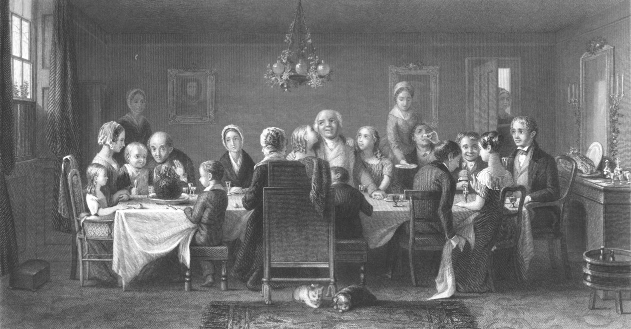 'द क्रिसमस पुडिंग', c1860s द्वारा विलियम रिडवे