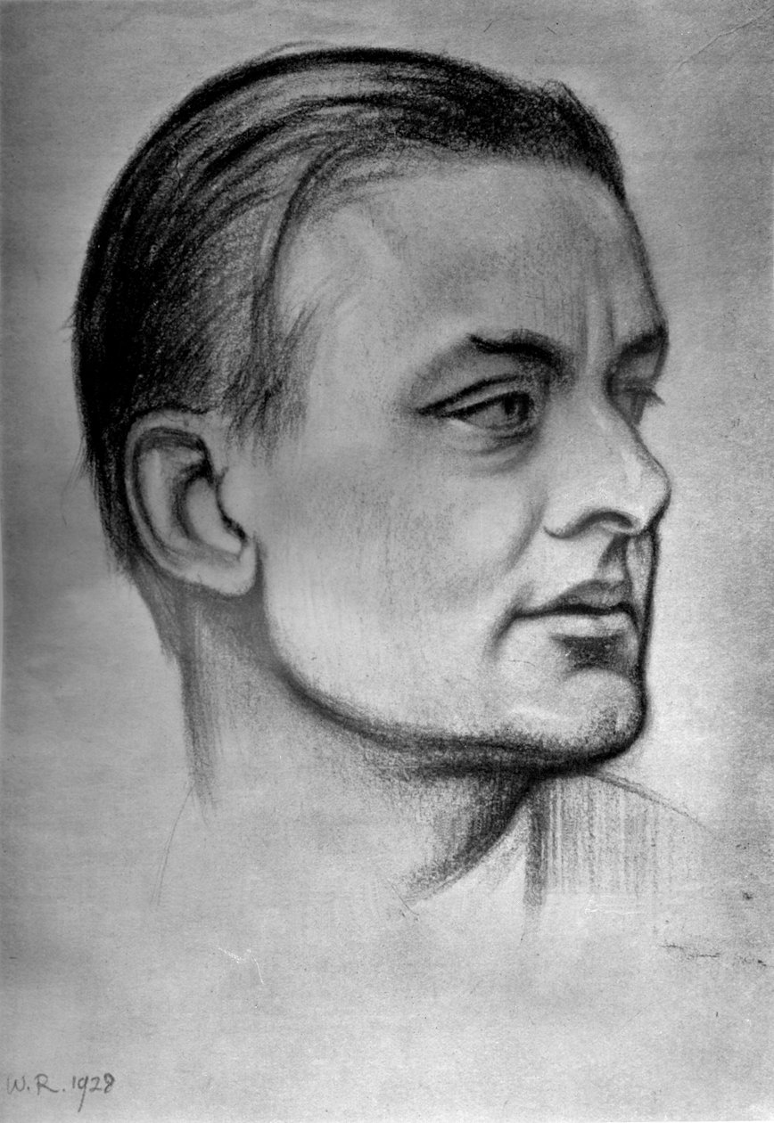 टीएस एलियट, अमेरिकी जन्म ब्रिटिश कवि नाटककार और आलोचक, 1933 द्वारा विलियम रोथेंस्टीन