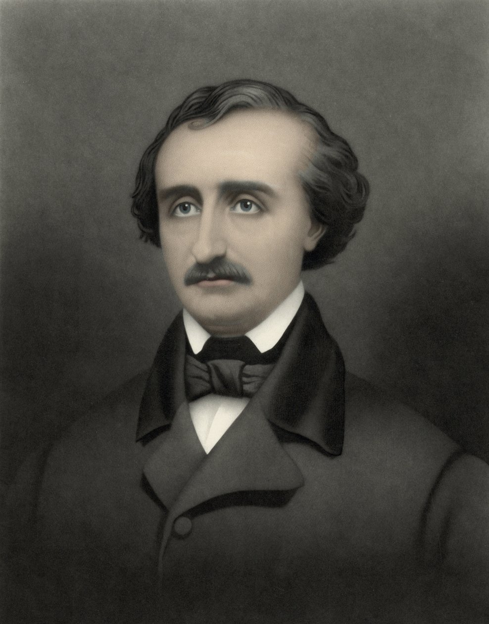 एडगर एलन पो का पोर्ट्रेट (1809-1849), अमेरिकी लेखक। द्वारा विलियम सार्तिन