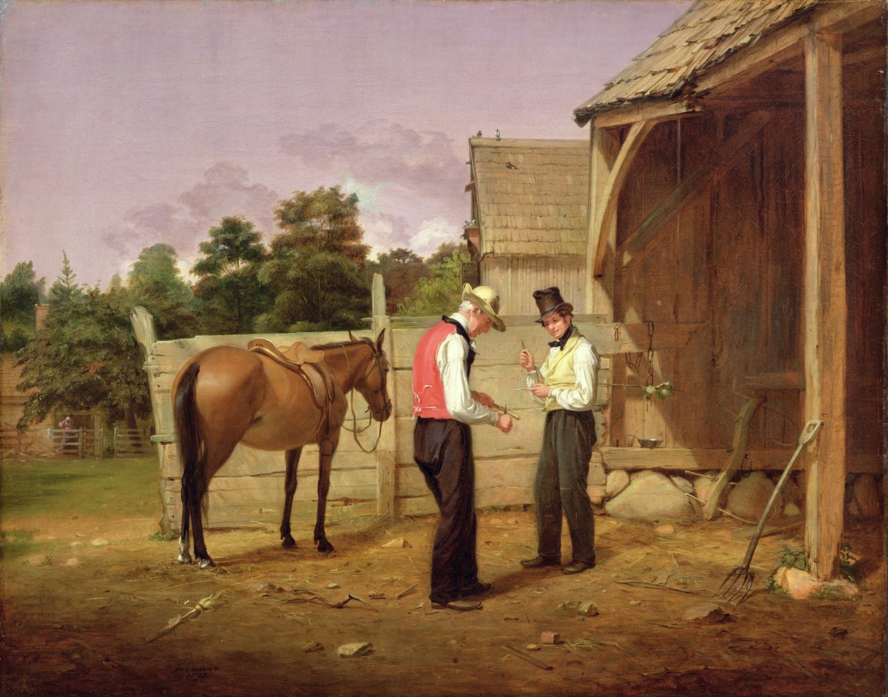 1835 के घोड़े के लिए मोलभाव करना द्वारा विलियम सिडनी माउंट