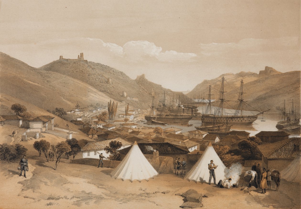 Balaclava। समुद्र पर देखें, 1855 द्वारा विलियम क्रीमिया सिम्पसन