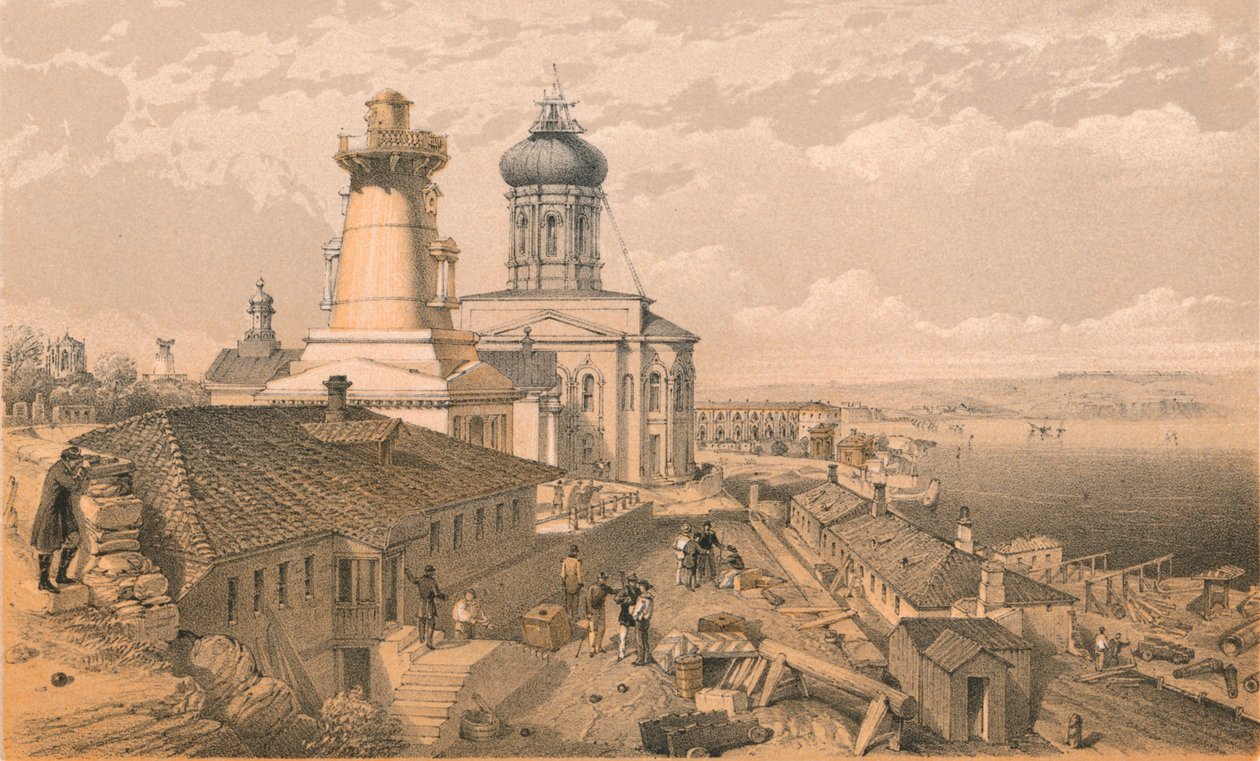 एडमिरल्टी, सेबेस्टोपोल, 1856 द्वारा विलियम क्रीमिया सिम्पसन