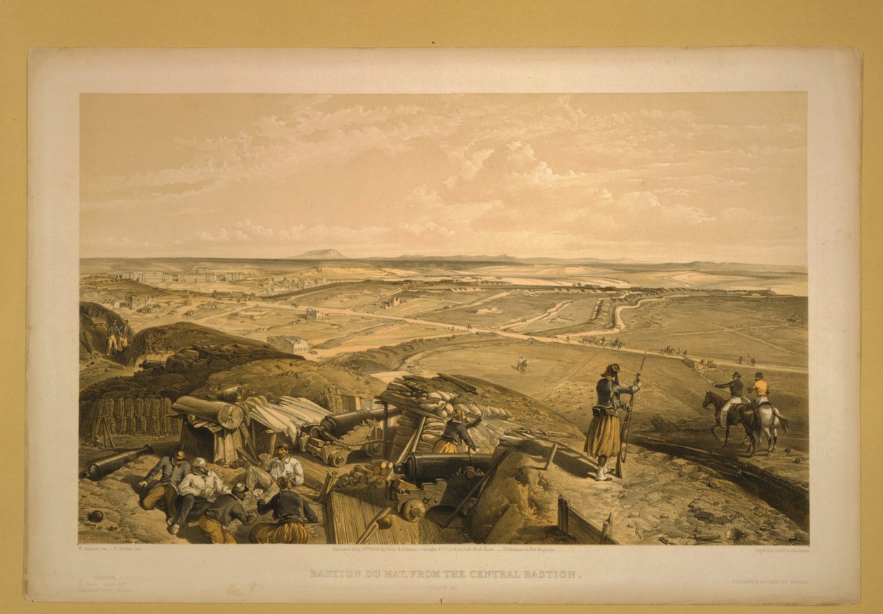 द बैस्टियन डू मैट, सेवस्तोपोल, 1855 द्वारा विलियम क्रीमिया सिम्पसन