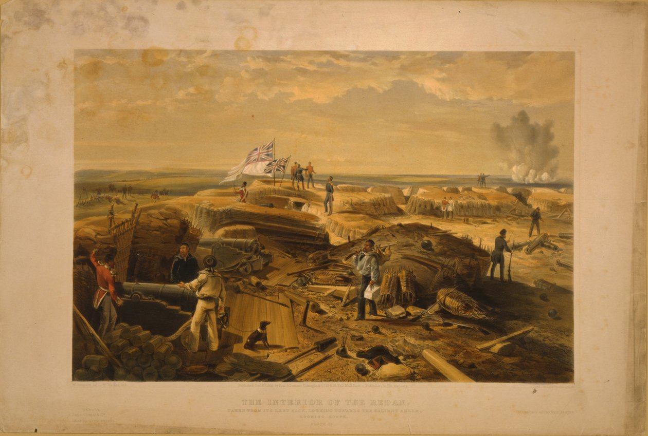 रेडन के आंतरिक भाग को उसके बाएं चेहरे से लिया गया, 1855 द्वारा विलियम क्रीमिया सिम्पसन