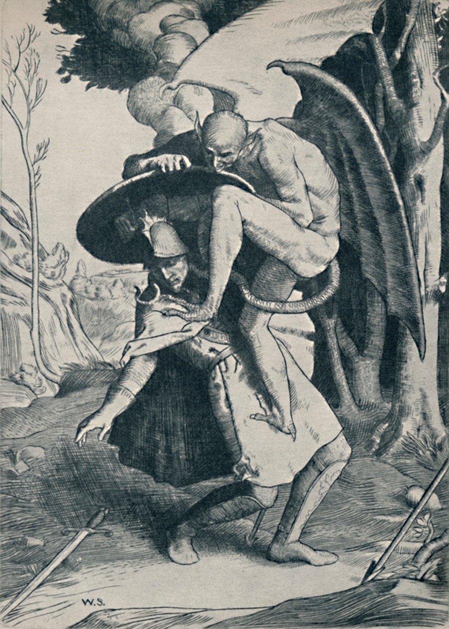 क्रिश्चियन फाइटिंग अपोलोन, 1895, 1923 द्वारा विलियम स्ट्रैंड