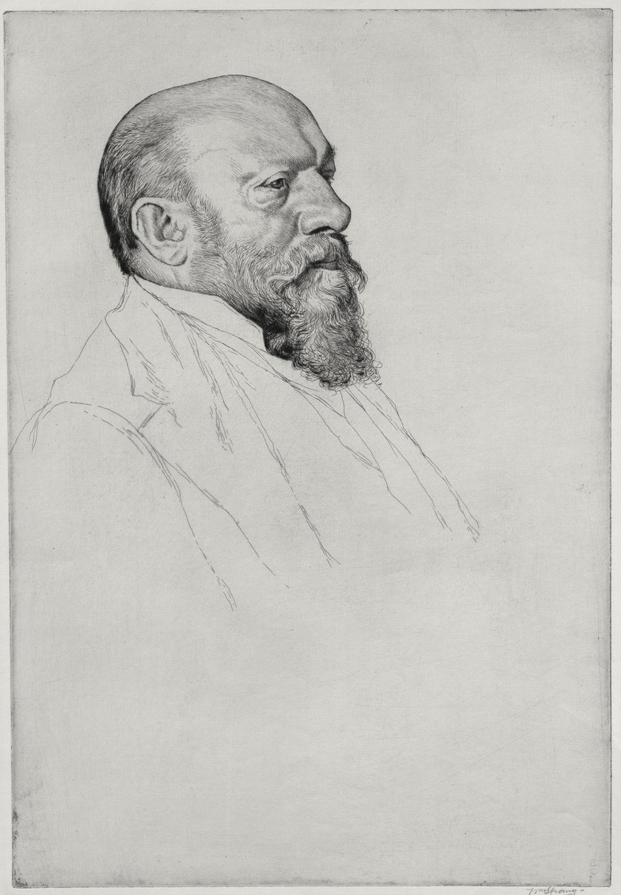 हंस रिक्टर (1843-1916), हंगरी के कंडक्टर का पोर्ट्रेट द्वारा विलियम स्ट्रैंड