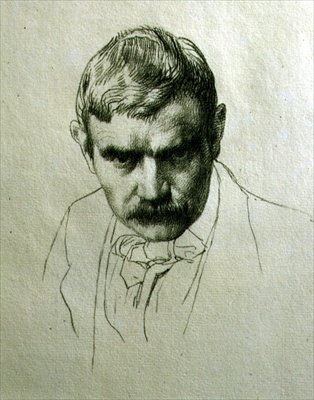 सेल्फ पोर्ट्रेट, c.1895 (लिथो) द्वारा विलियम स्ट्रैंड