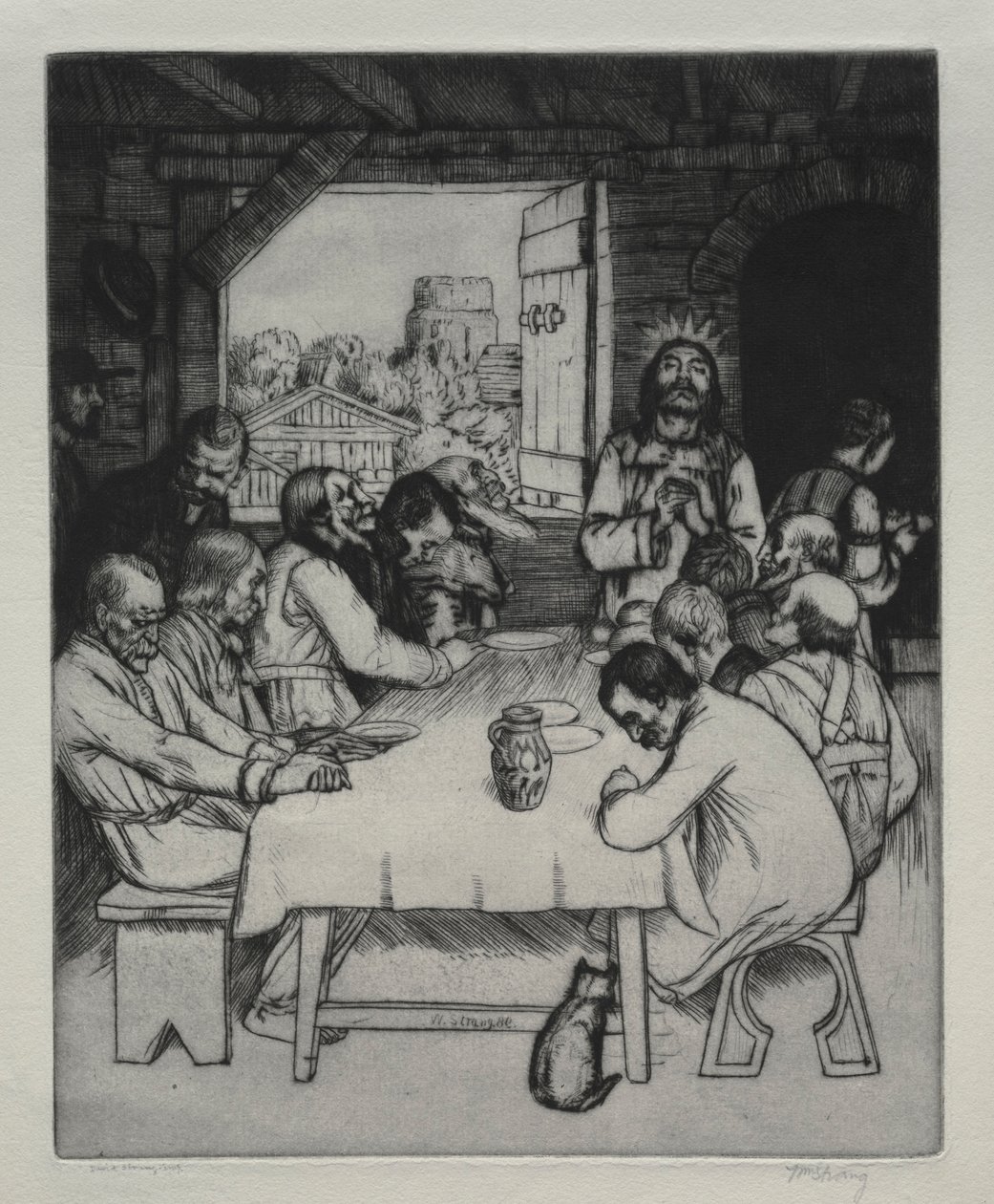 द लास्ट सपर, 1889। द्वारा विलियम स्ट्रैंड