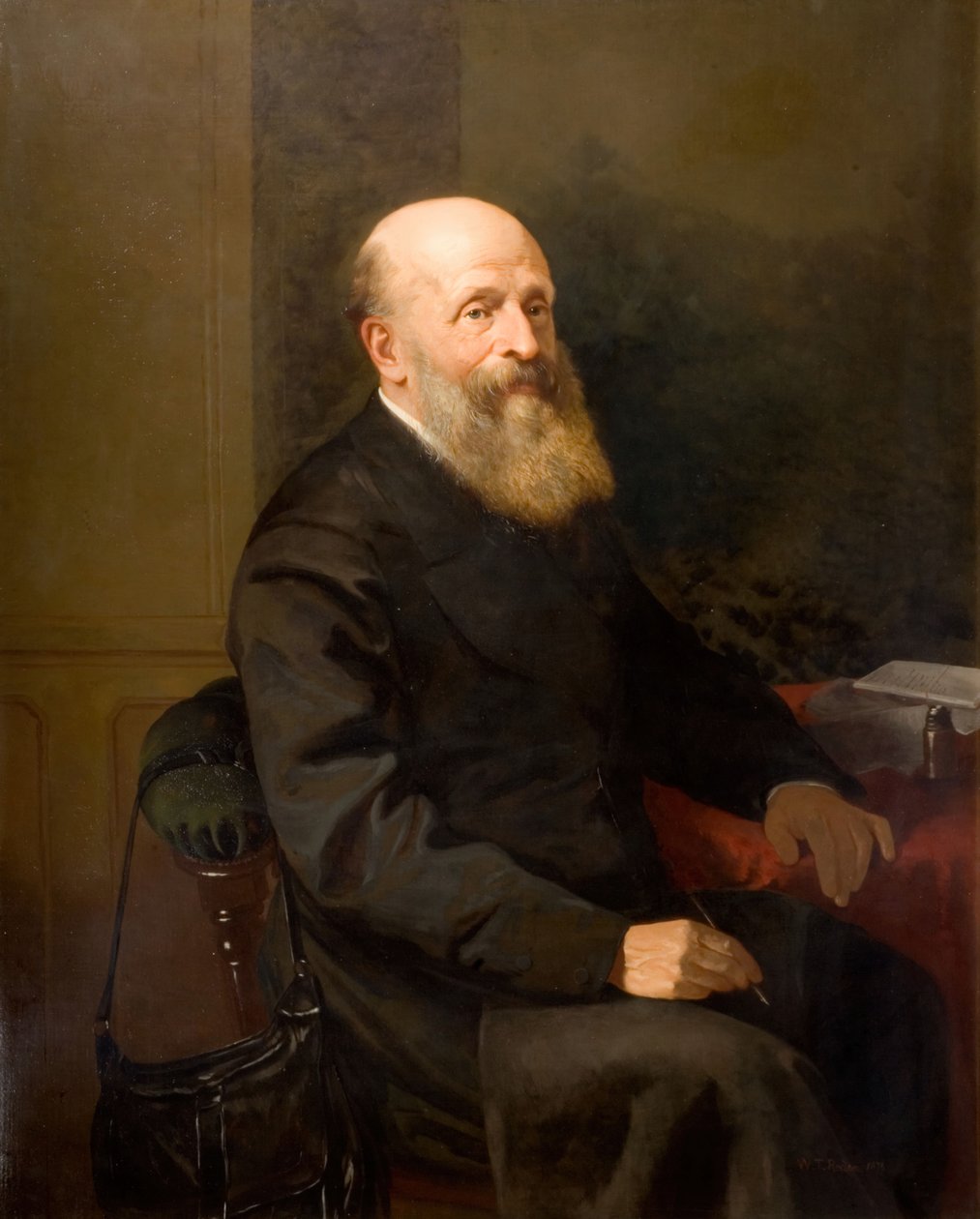 जॉन बर्ट डेविस का पोर्ट्रेट, 1873। द्वारा विलियम थॉमस रोडेन