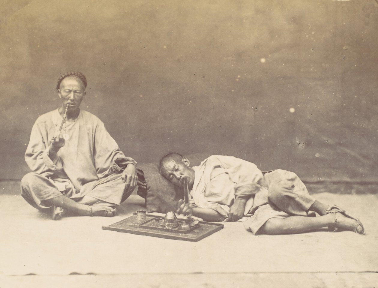 अफीम धूम्रपान करने वाला, 1867। द्वारा विलियम थॉमस सॉन्डर्स
