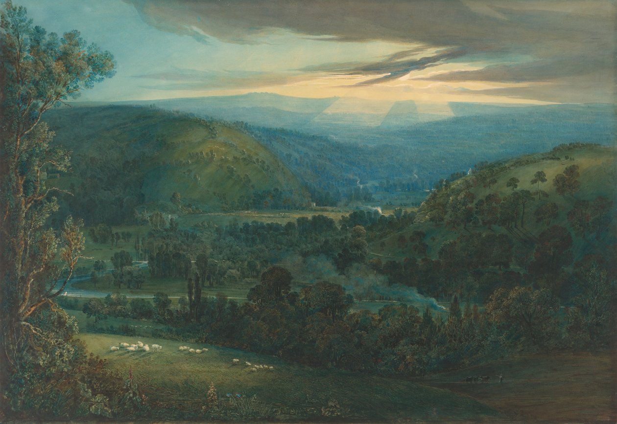 डेवोन की घाटियों में डॉन, 1832। द्वारा जोसेफ मैलॉर्ड विलियम टर्नर