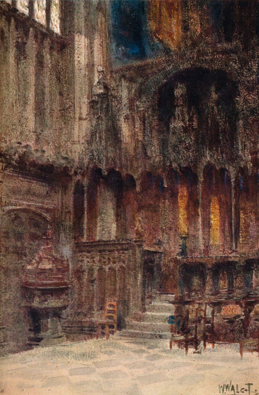 चैपल ऑफ हेनरी VII, वेस्टमिंस्टर एबे, c1907। द्वारा विलियम वालकोट