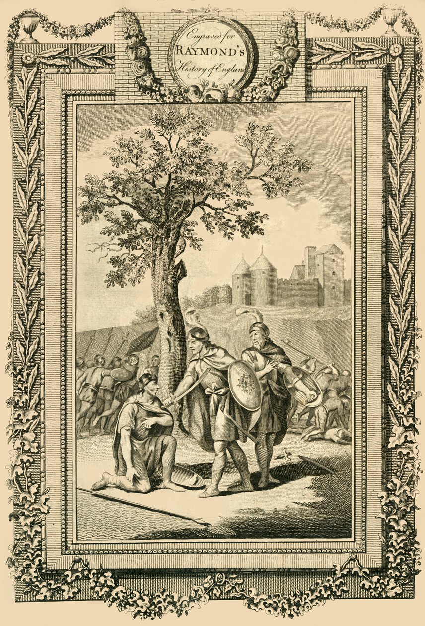 अपने पिता, एडवर्ड द एल्डर के जीवन को बचाने वाले राजा एटहेल्स्टन ..., c1786। द्वारा विलियम वॉकर