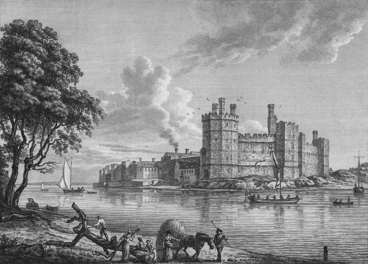 कैर्नारवोन कैसल, 1778 द्वारा विलियम वत्स