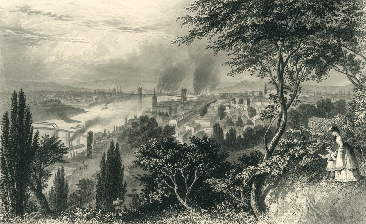 सिटी ऑफ़ सिनसिनाटी, 1874। द्वारा विलियम वेलस्टूड