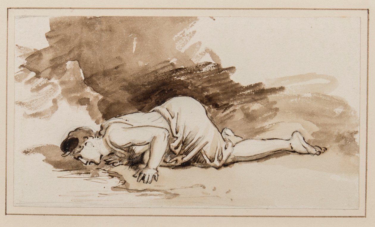 Narcissus (कलम, कागज पर स्याही और स्याही) द्वारा विलियम वेस्टाल