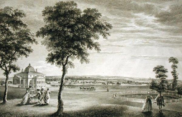 केंट में फुट-क्रे प्लेस बॉर्चियर क्लीव एस्क की सीट। (1715-60) (उत्कीर्णन) द्वारा विलियम वूलेट