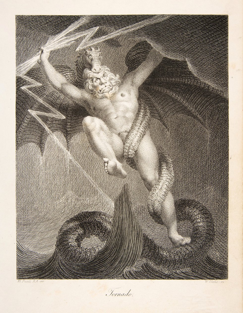 बवंडर, पब। 1795 (उत्कीर्णन) द्वारा विलियम और फुसेली हेनरी ब्लेक