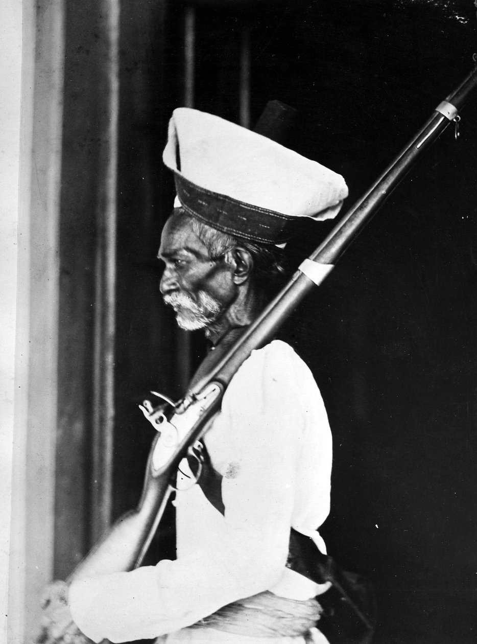 इंडियन सिपाही, c.1870s द्वारा Willoughके द्वारा वालेस हूपर