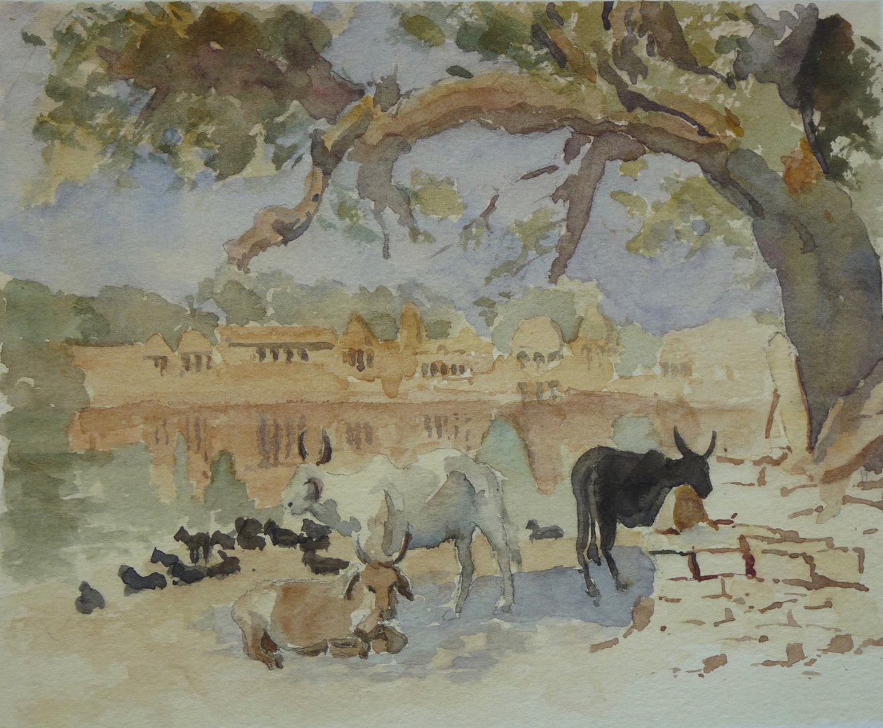 435A Jaisalmer - Gadi Sagar (sketch) द्वारा विल्सन क्लाइव