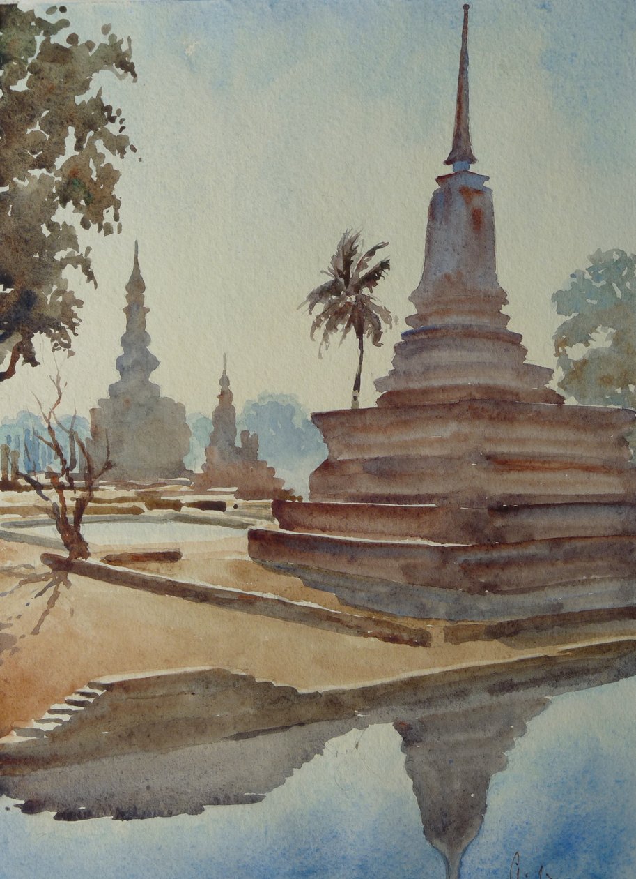 870 Sunrise, Wat Mahartat, Sukhotai द्वारा विल्सन क्लाइव