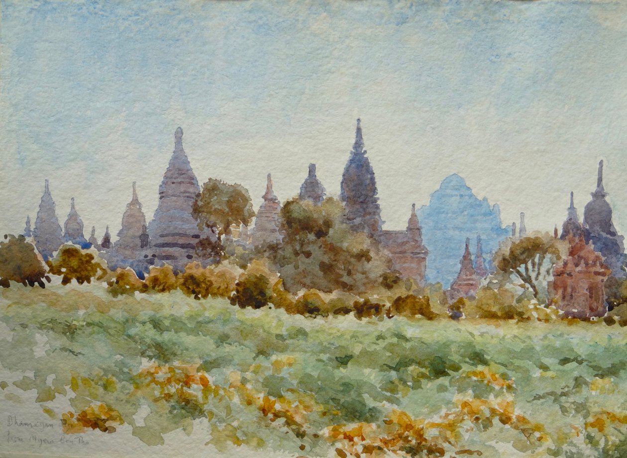 898 Dhamayan Gyi from Myew Bon Tha, Bagan द्वारा विल्सन क्लाइव