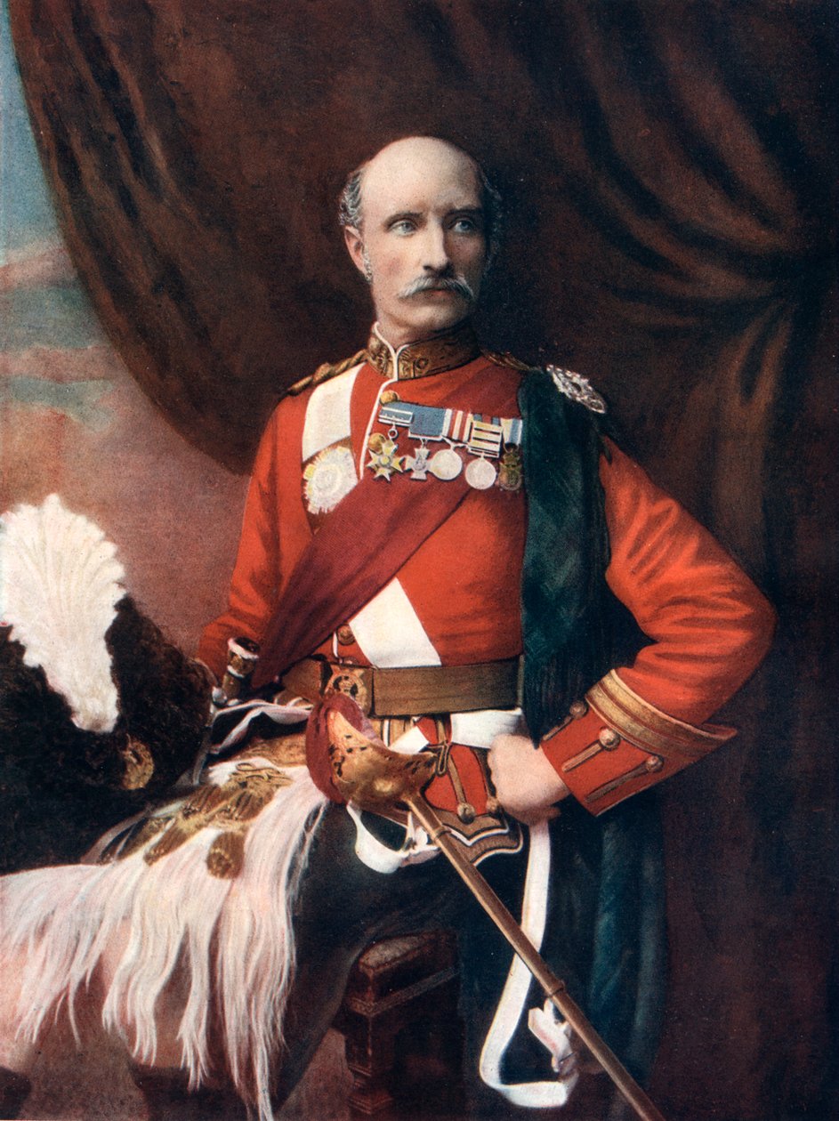 सर जॉर्ज स्टुअर्ट व्हाइट, ब्रिटिश सेना के जनरल, 1902 द्वारा विंडो और ग्रोव