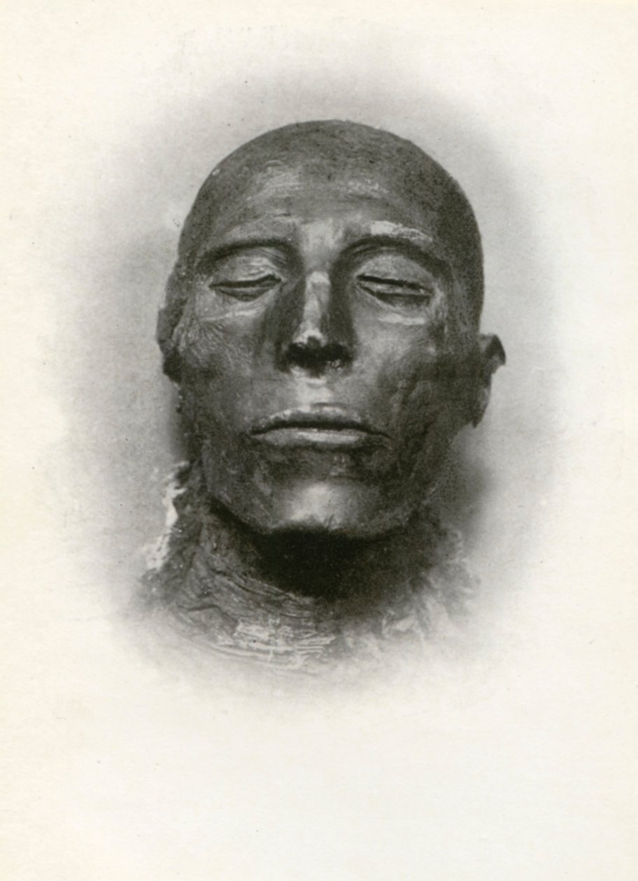 सेली I की ममी के प्रमुख, 19 वीं राजवंश के प्राचीन मिस्र के फिरौन, c1279 ईसा पूर्व 1926। द्वारा विनफ्रेड मेबेल ब्रंटन