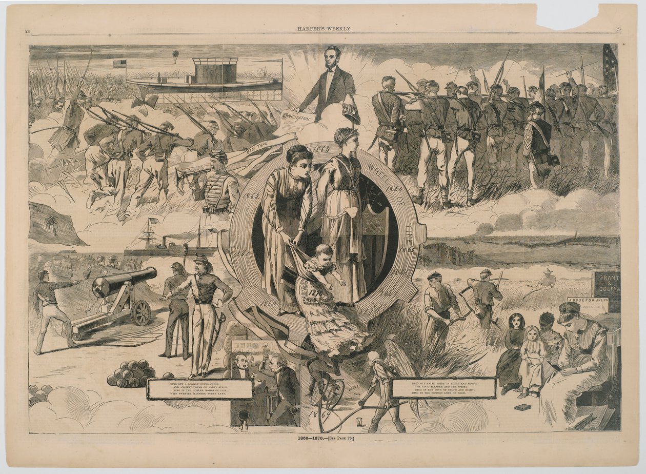 1860-1870, हार्पर्स साप्ताहिक पत्रिका से, 1870 (लकड़ी उत्कीर्णन) द्वारा विंसलो होमर