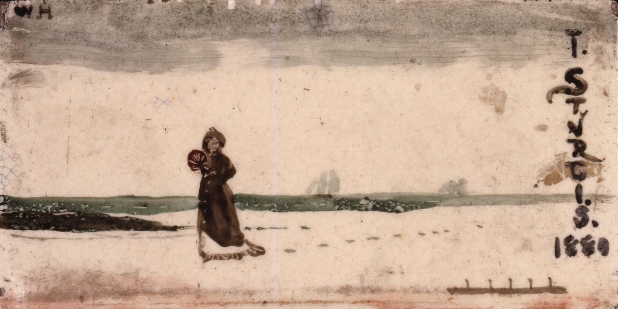 बीच दृश्य, 1880 द्वारा विंसलो होमर