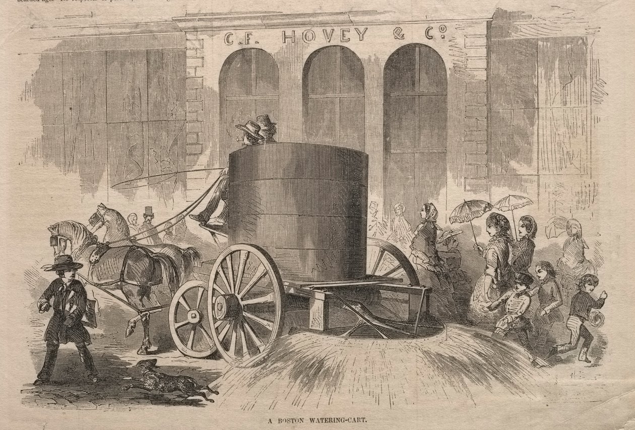 ए बोस्टन वाटरिंग-कार्ट, 1857। द्वारा विंसलो होमर