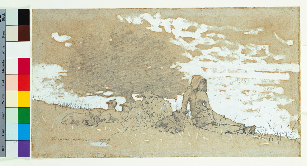 ए शेफर्ड, 1879 द्वारा विंसलो होमर