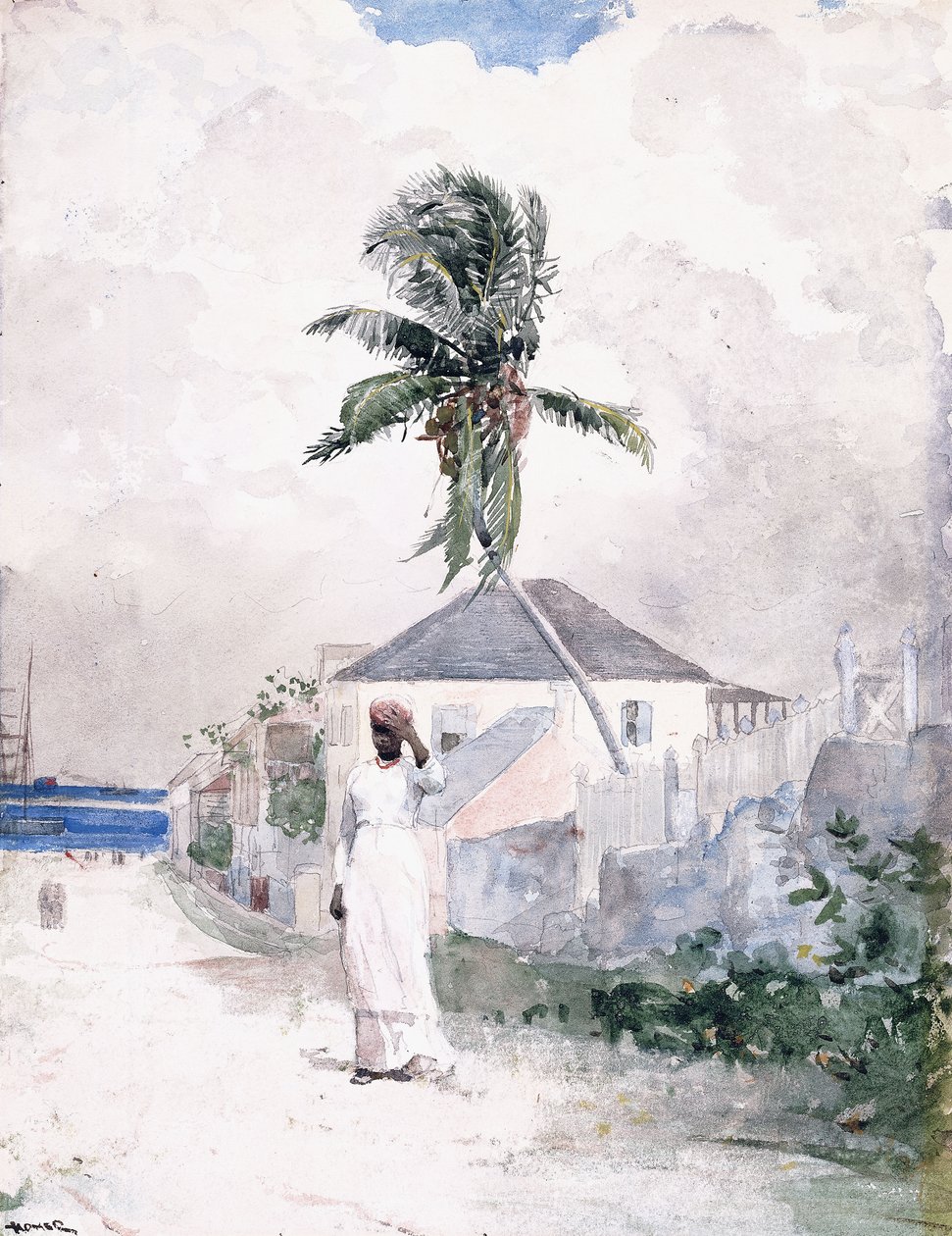रोड के साथ, बहामा, 1885 द्वारा विंसलो होमर