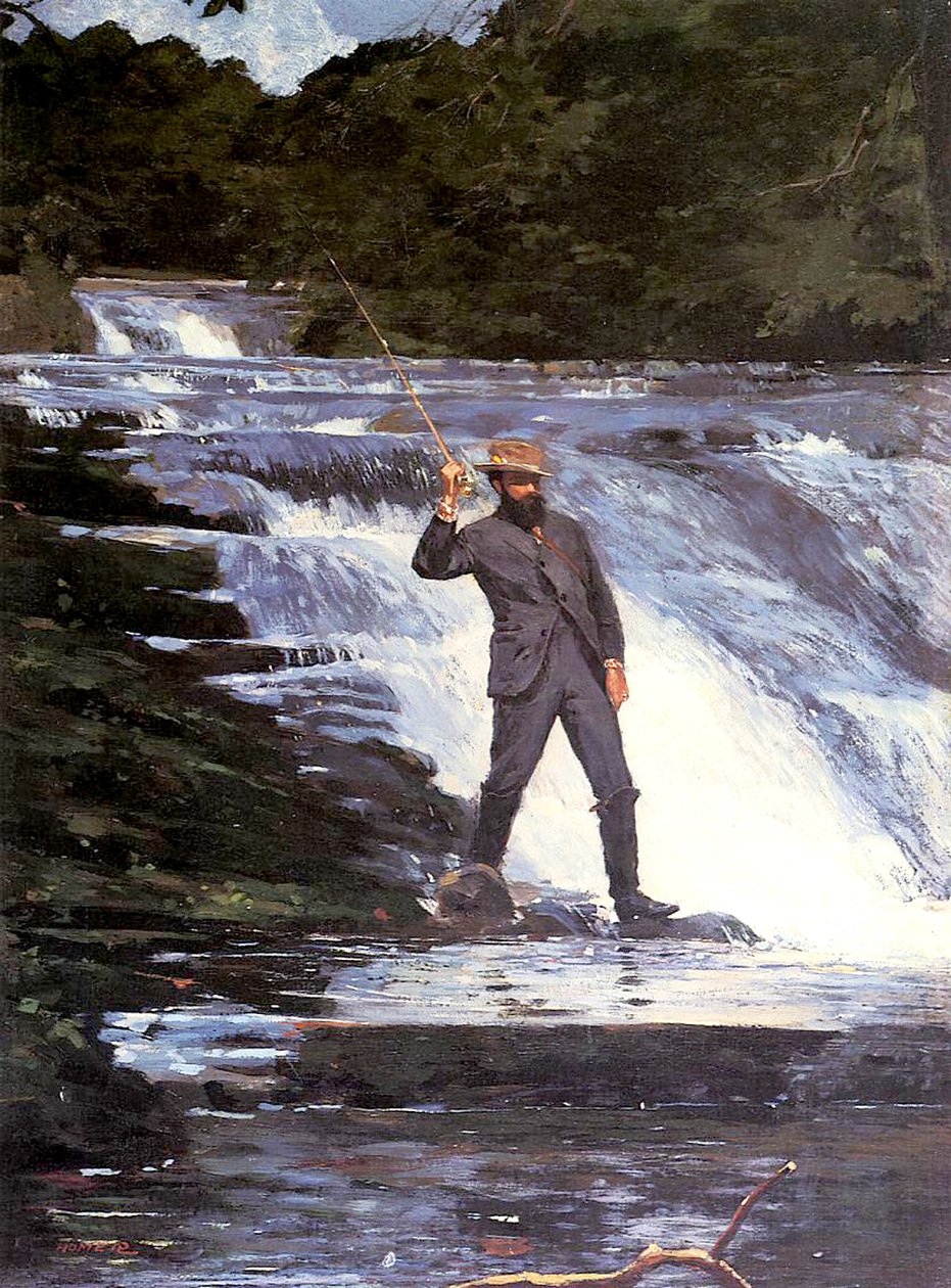 एक एंगलर, 1874 द्वारा विंसलो होमर