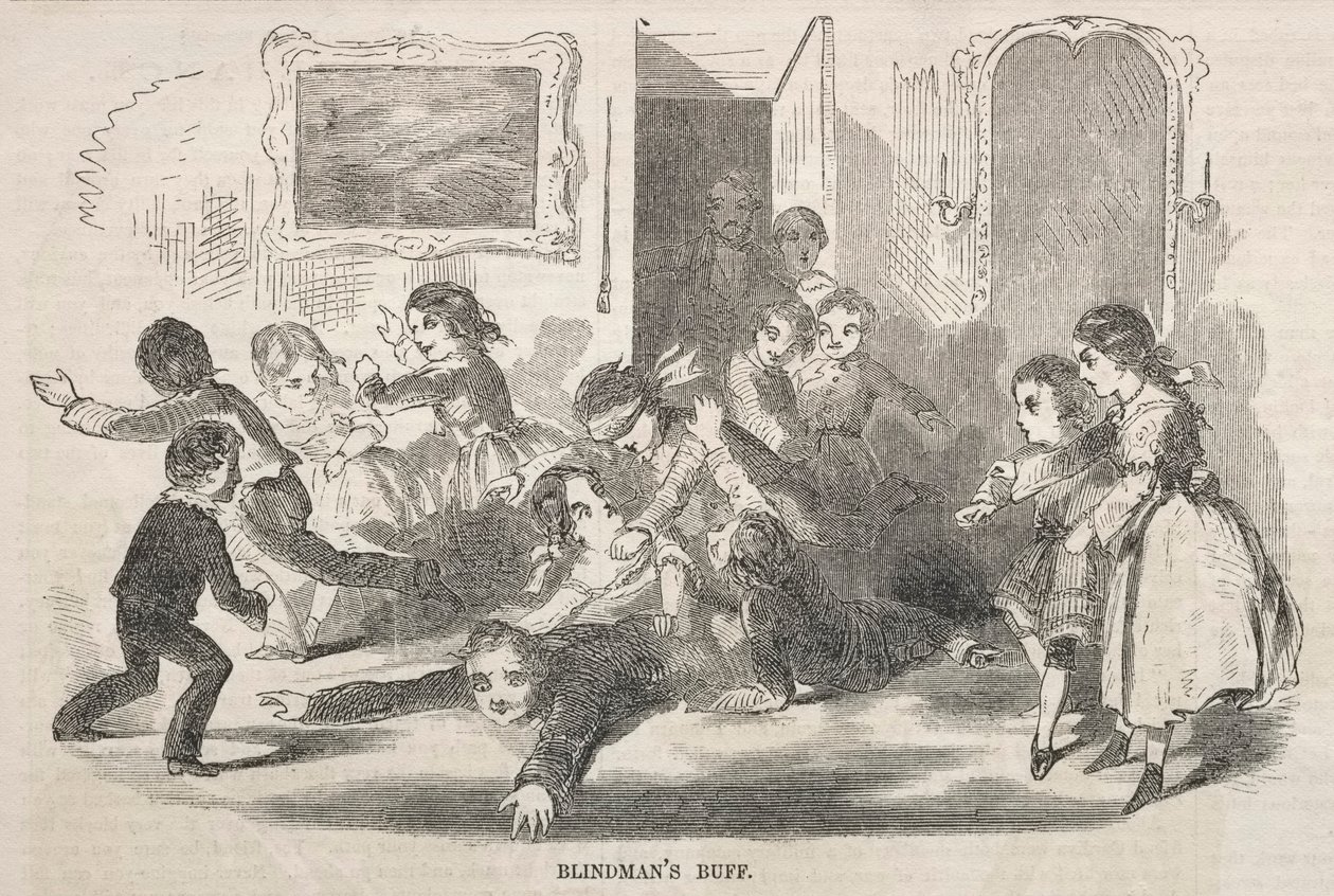 ब्लाइंडमैन बफ, 1857। द्वारा विंसलो होमर