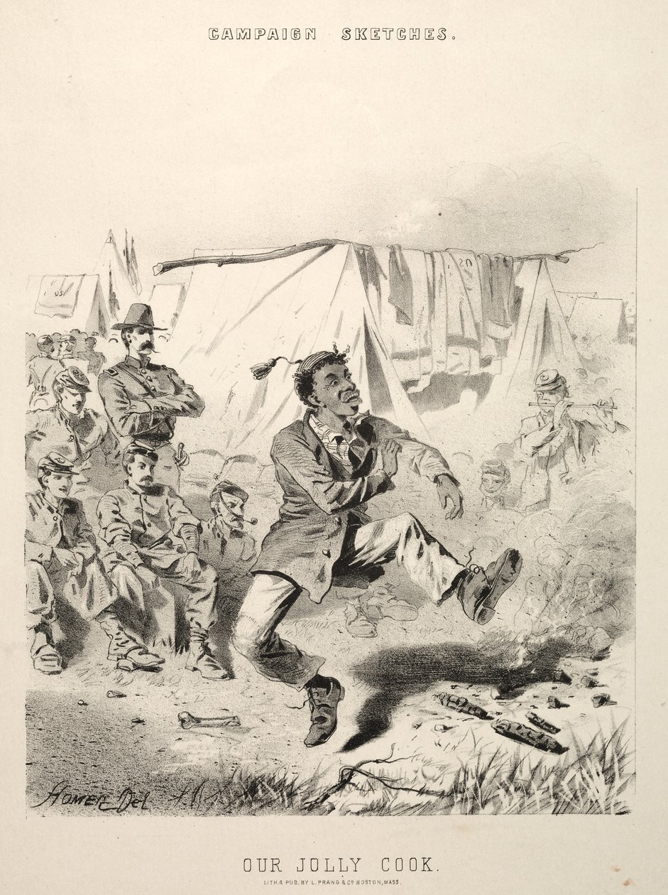अभियान रेखाचित्र: हमारा जॉली कुक, 1863। द्वारा विंसलो होमर