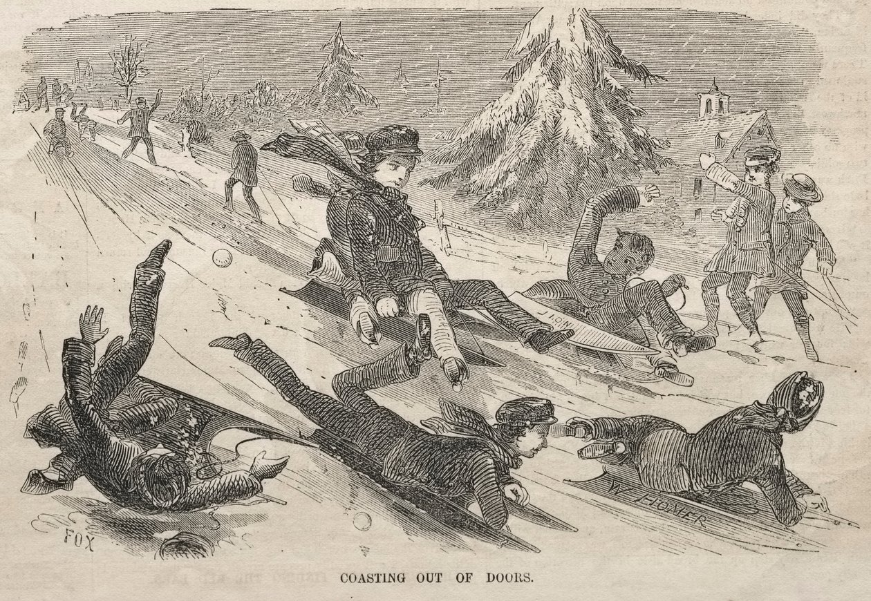 दरवाजे के बाहर, 1857। द्वारा विंसलो होमर
