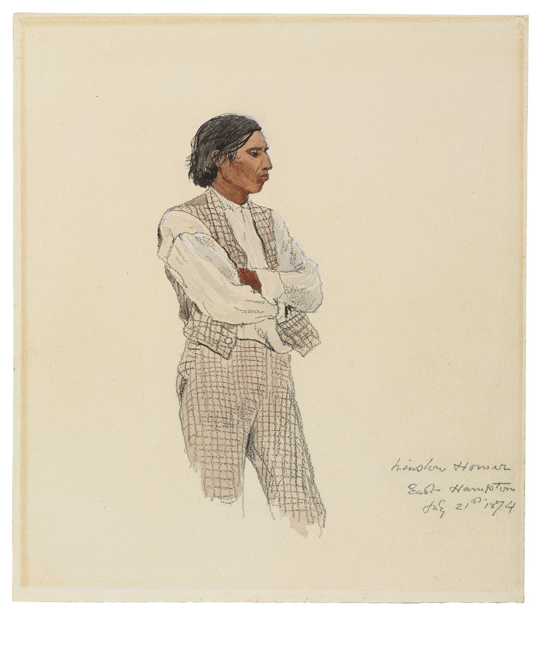 डेविड फेरोह, द लास्ट ऑफ़ द मोंटाक्स, 1874 द्वारा विंसलो होमर