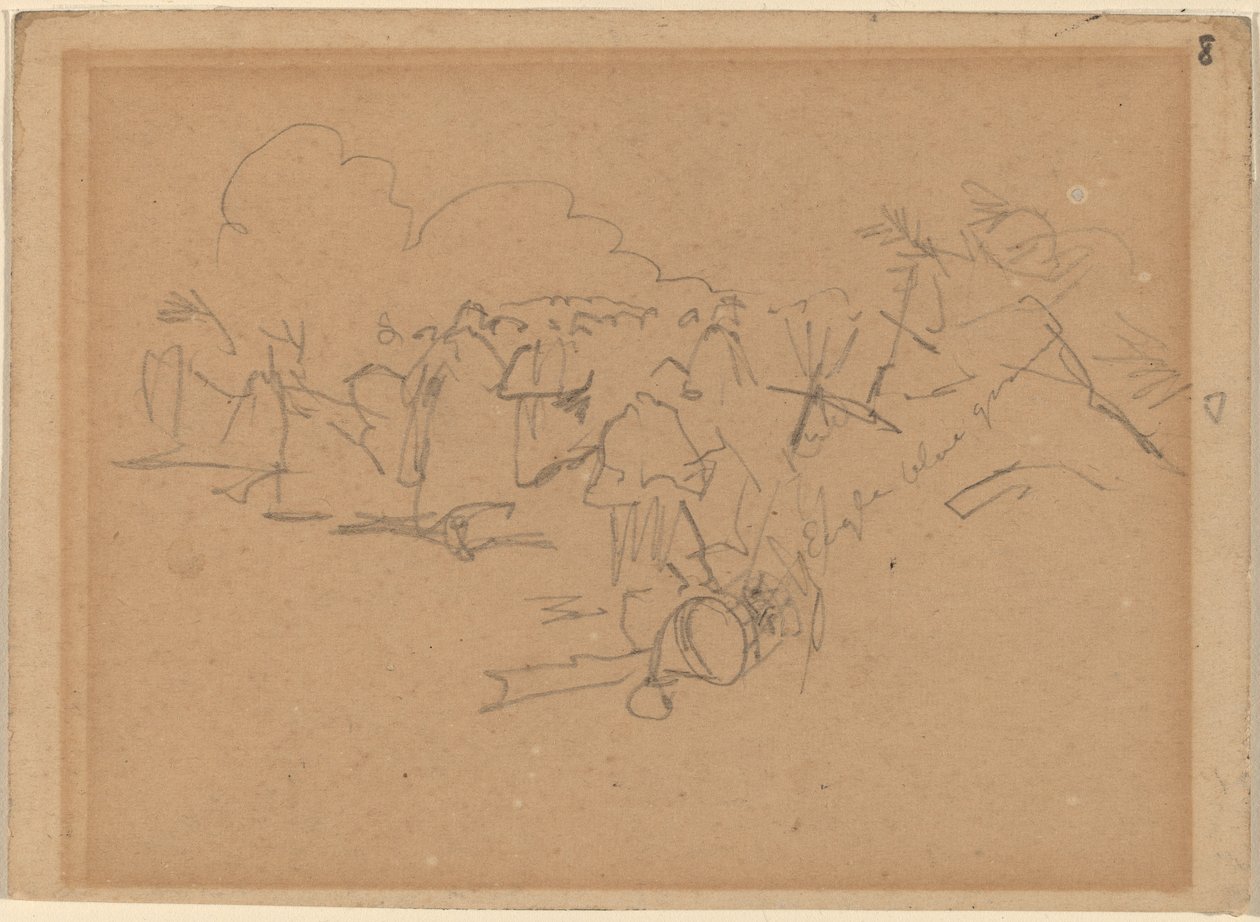 मार्च का अंत [रेक्टो], 1862। द्वारा विंसलो होमर