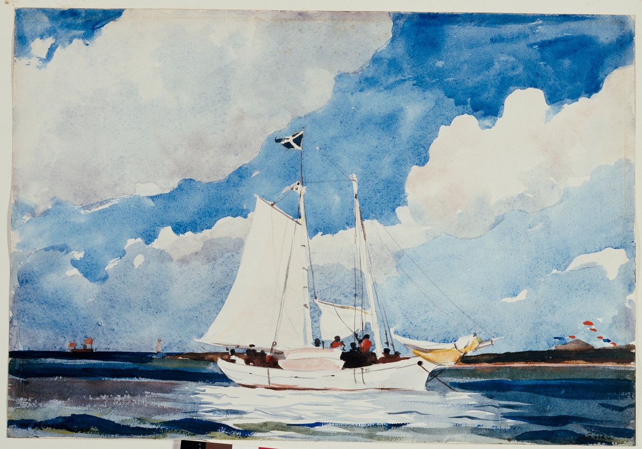 फिशिंग शूनर, नासाओ, c.1898-99 द्वारा विंसलो होमर