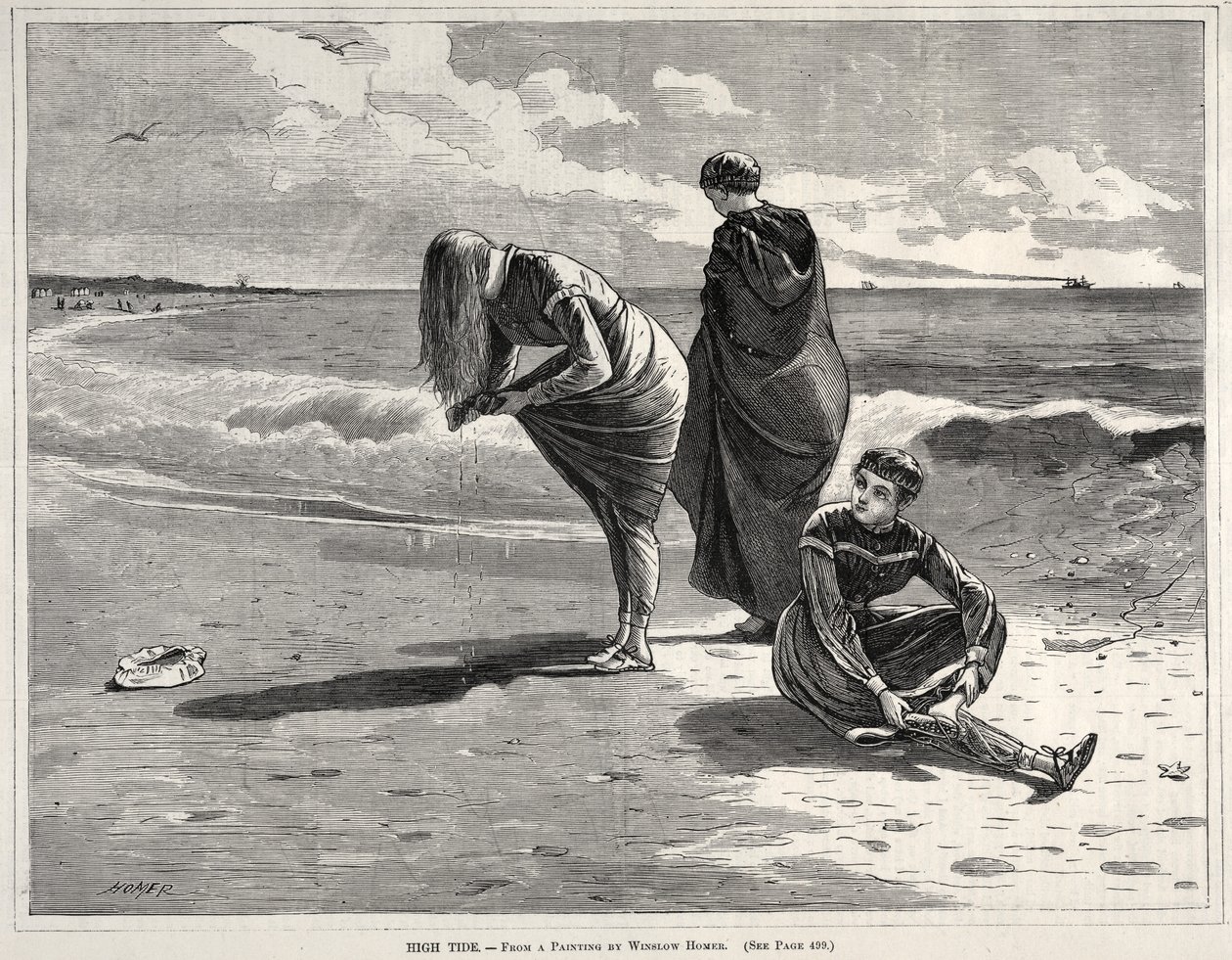 हाई टाइड, 1870। द्वारा विंसलो होमर