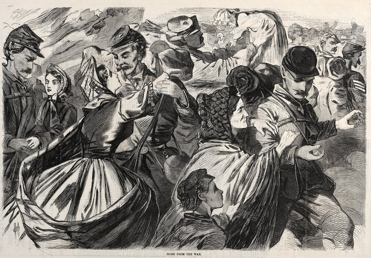 युद्ध से घर, 1863। द्वारा विंसलो होमर