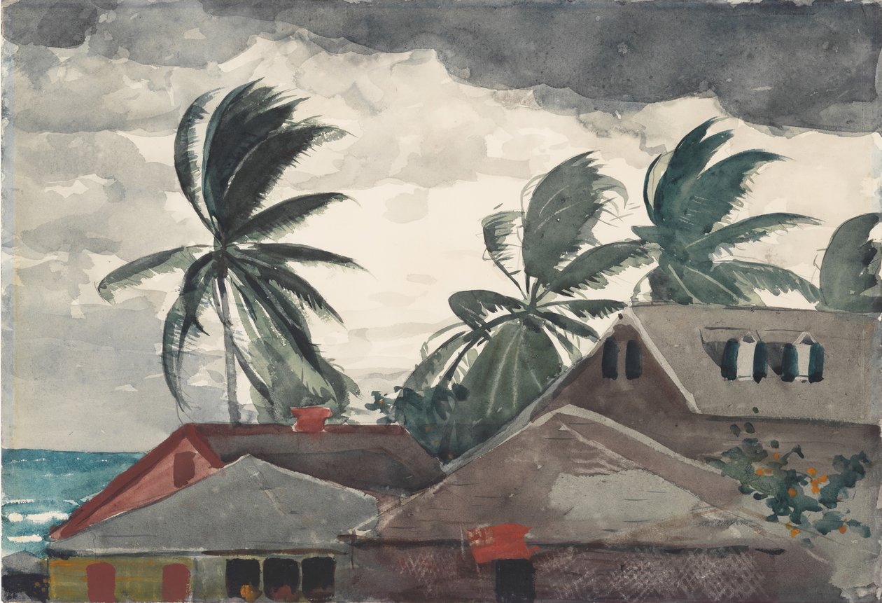 तूफान, बहामास, 1898। द्वारा विंसलो होमर