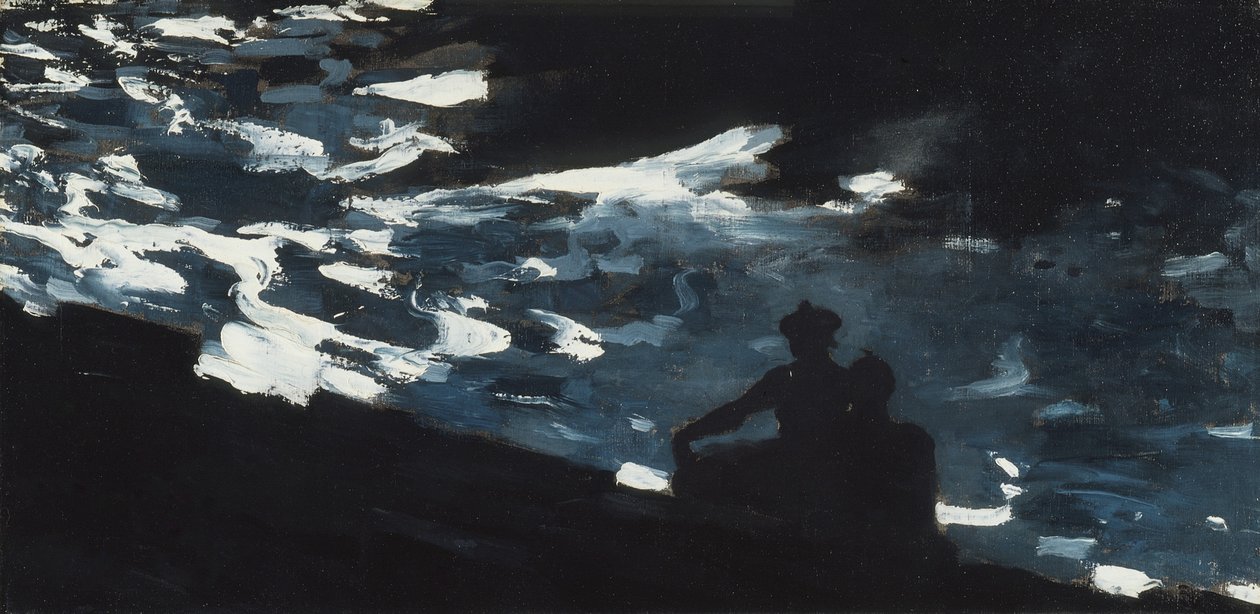 पानी पर चाँदनी, c.1906 द्वारा विंसलो होमर