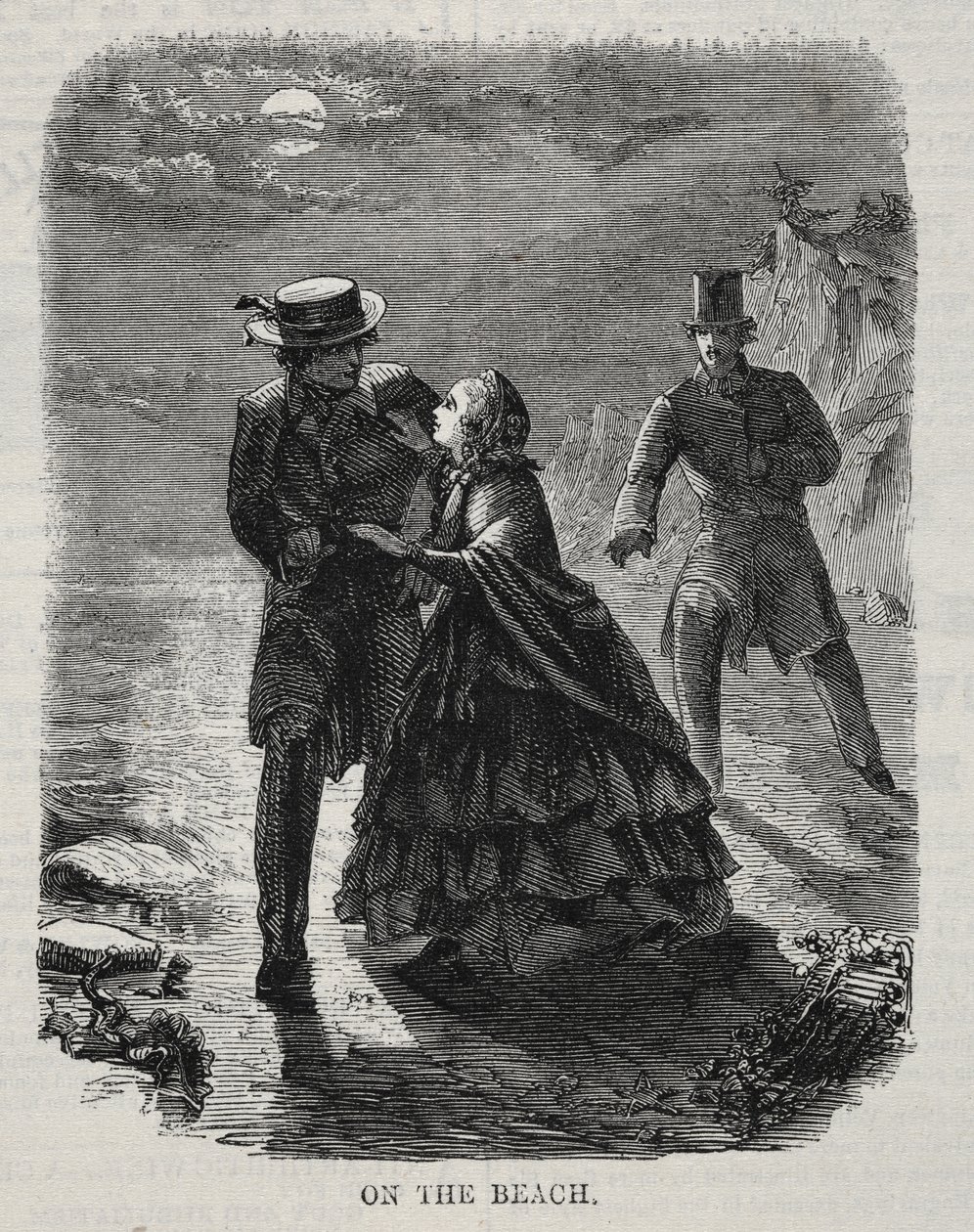 समुद्र तट पर, 1860। द्वारा विंसलो होमर